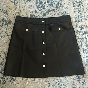 Mango faux leather skirt